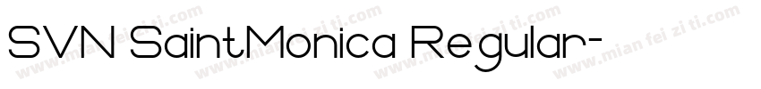 SVN SaintMonica Regular字体转换
